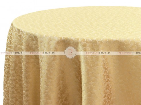 HONEYCOMB TABLE LINEN - GOLD