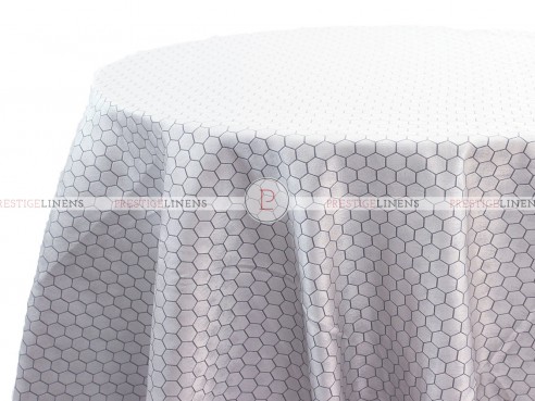 HONEYCOMB TABLE LINEN - SILVER