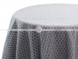 HONEYCOMB TABLE LINEN - SILVER