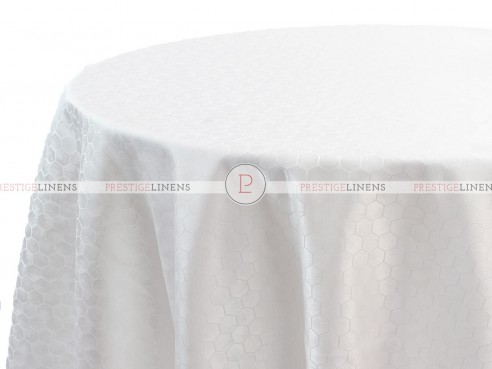 HONEYCOMB TABLE LINEN - WHITE