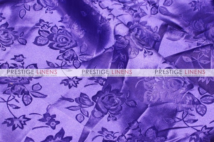 Brocade Satin Pillow Cover - Purple