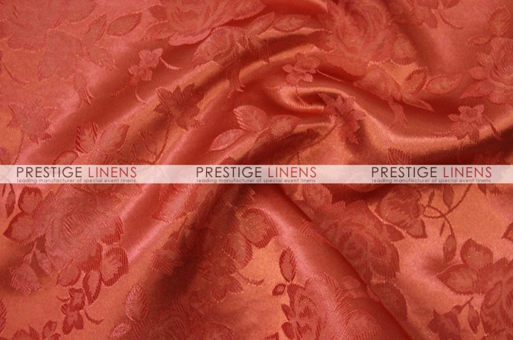 Brocade Satin Pillow Cover - Rust