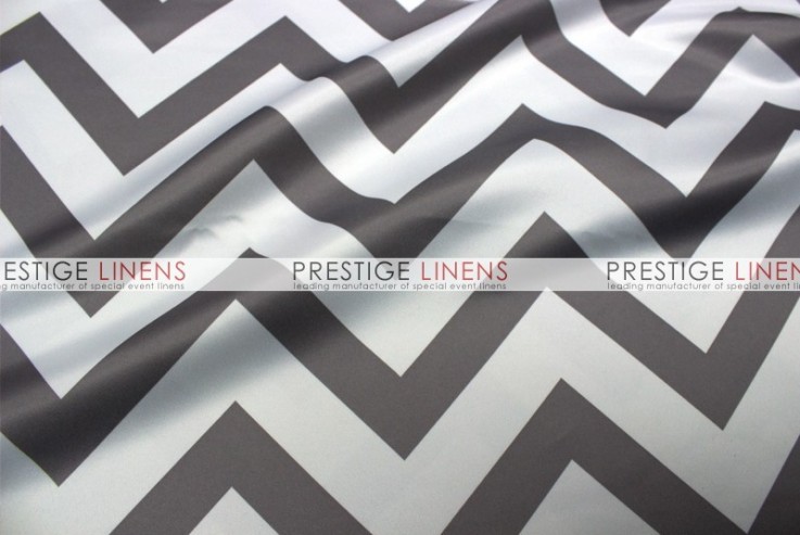 Chevron Print Lamour Pillow Cover - Grey