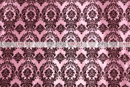 Flocking Damask Taffeta Pillow Cover - Pink/Black