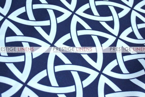 Infinity Print Poly Pillow Cover - Navy