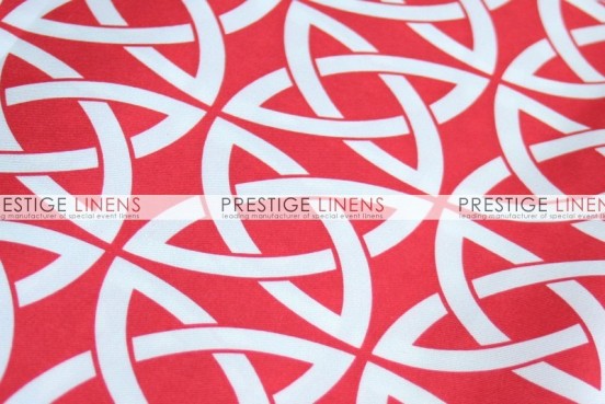 Infinity Print Poly Pillow Cover - Red