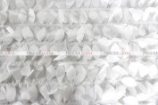 Leaf Petal Taffeta Pillow Cover - White