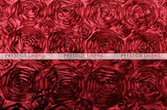 Rosette Satin Pillow Cover - Cherry