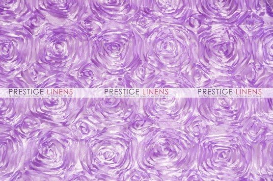 Rosette Satin Pillow Cover - Lavender