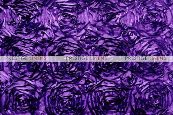 Rosette Satin Pillow Cover - Lt Purple