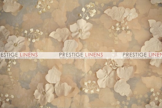 Applique Organza Table Linen - Champagne