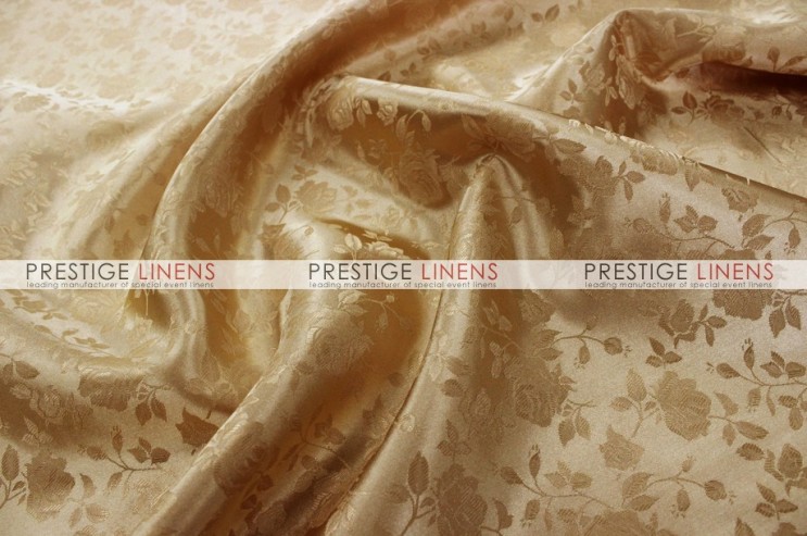 Brocade Satin Table Linen - Khaki