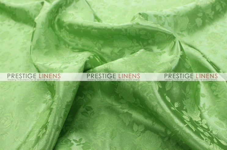Brocade Satin Table Linen - Lime
