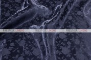 Brocade Satin Table Linen - Navy