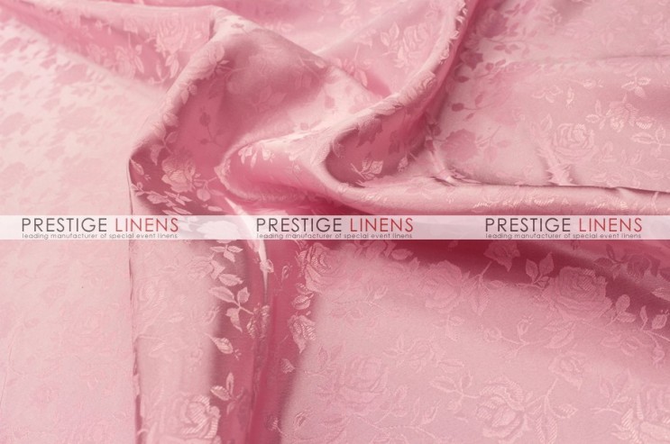 Brocade Satin Table Linen - Pink