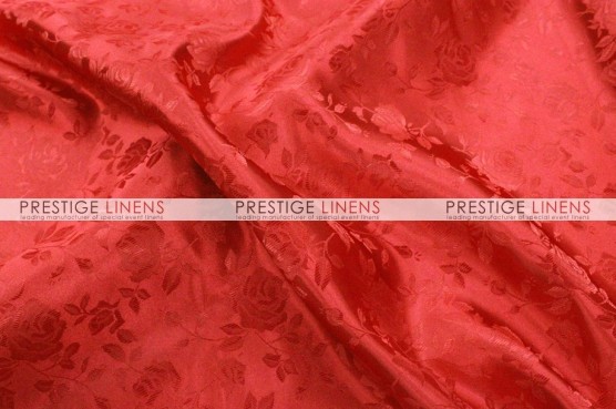 Brocade Satin Table Linen - Red