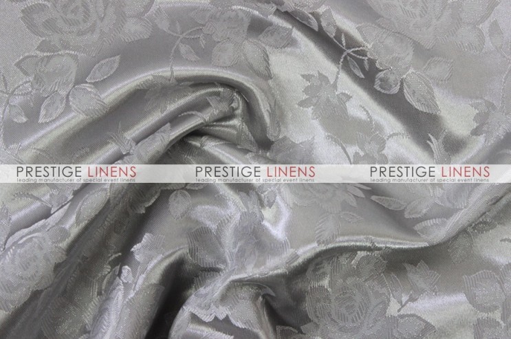 Brocade Satin Table Linen - Silver