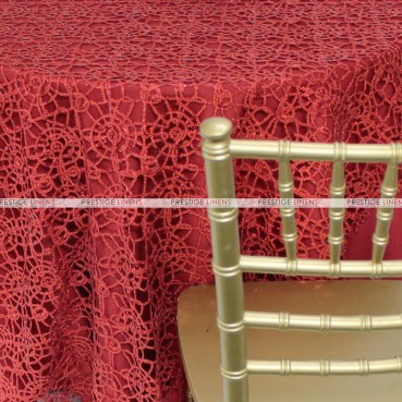 Chemical Lace Table Linen - Red