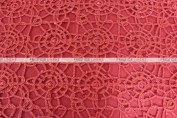 Chemical Lace Table Linen - Red