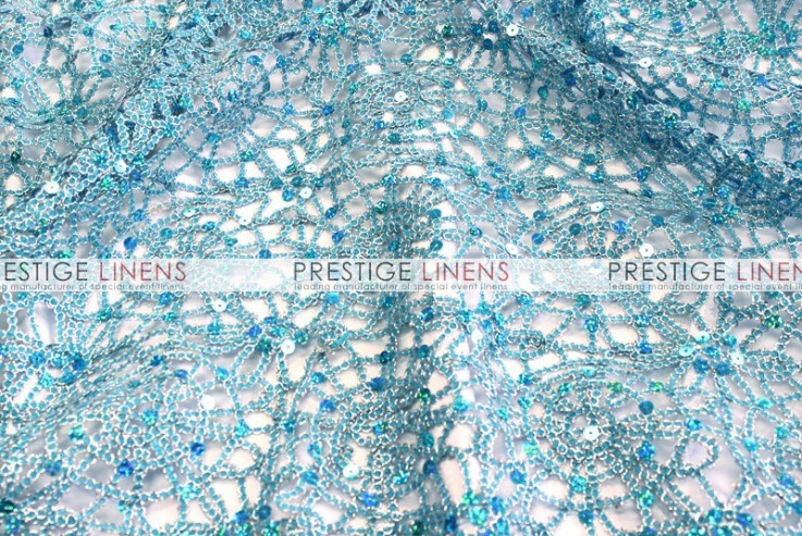 Chemical Lace Table Linen - Turquoise