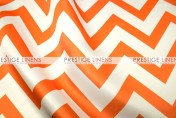 Chevron Print Lamour Table Linen - Orange