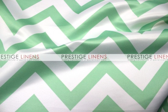 Chevron Print Lamour Draping - Mint