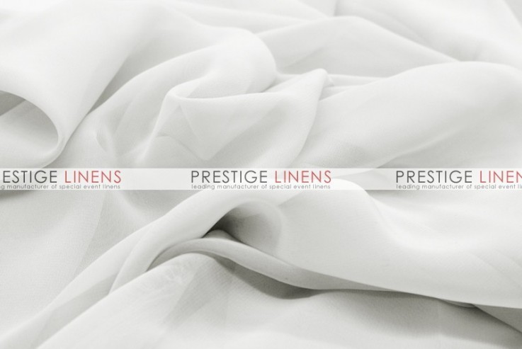 Chiffon Table Linen - White