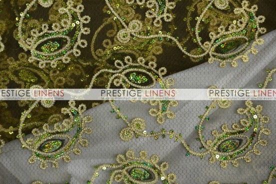 Coco Paisley Table Linen - Olive