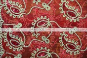 Coco Paisley Table Linen - Red