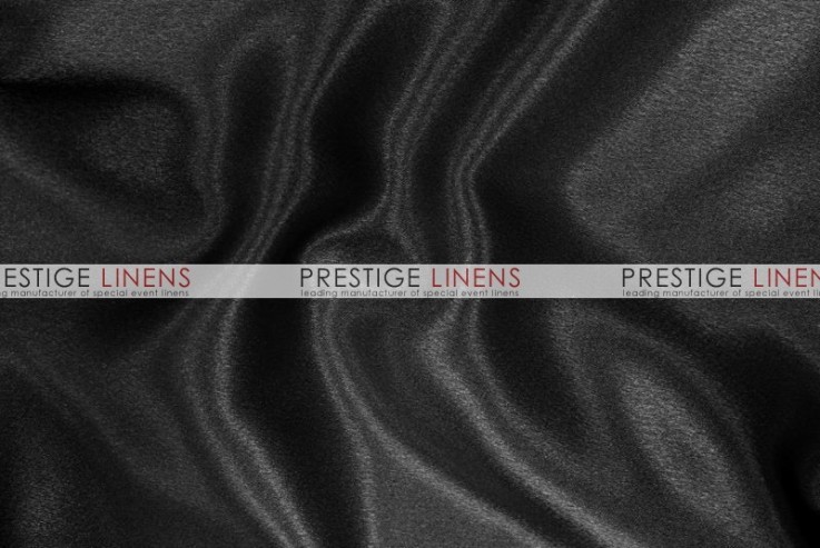 Crepe Back Satin (Japanese) Table Linen - 1127 Black