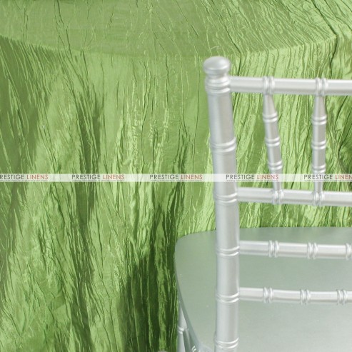 Crushed Taffeta Table Linen - 737 Apple Green