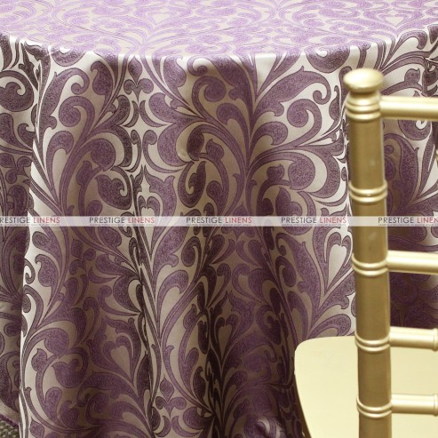 Delta Damask Table Linen - Purple