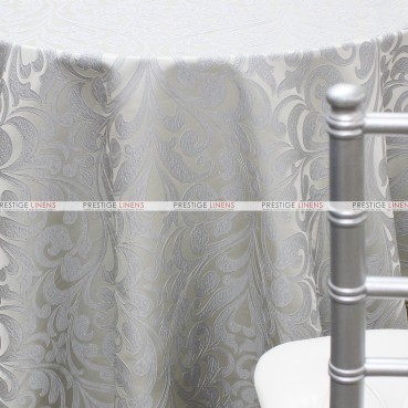 Delta Damask Table Linen - Silver