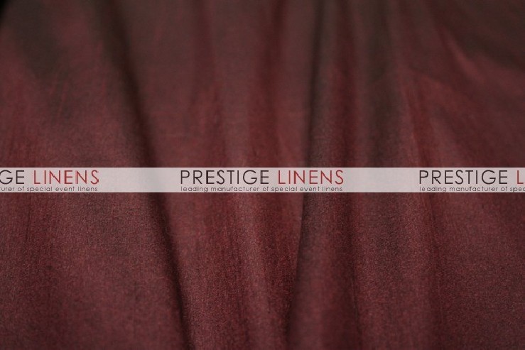 Faux Dupioni Silk Table Linen - 2090 Burgundy