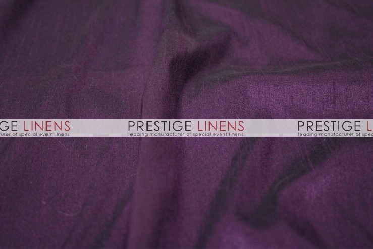 Faux Dupioni Silk Table Linen - 1138 Plum