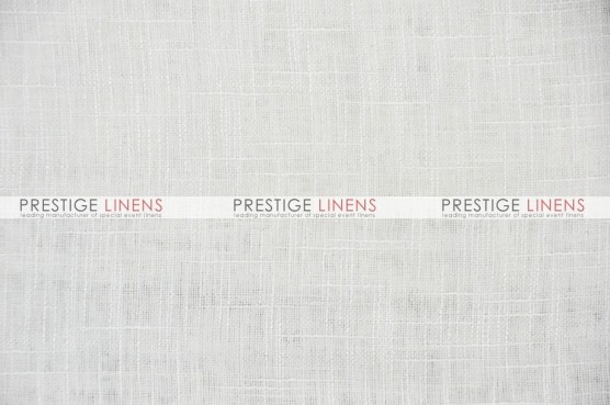 Faux Sheer Linen Table Linen - White