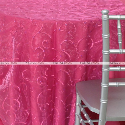 Ferial Organza Table Linen - Fuchsia