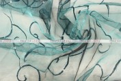 Ferial Organza Table Linen - Teal