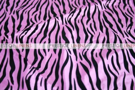 Flocking Zebra Taffeta Table Linen - Pink