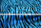 Flocking Zebra Taffeta Table Linen - Teal