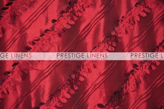 Forest Taffeta Table Linen - Burgundy