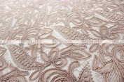 French Lace Table Linen - Blush