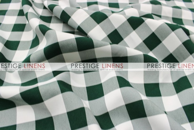 Gingham Buffalo Check Table Linen - Hunter