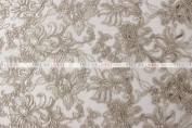 Giselle Net Embroidery Table Linen - Taupe