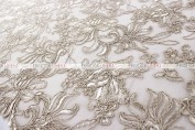 Giselle Net Embroidery Table Linen - Taupe