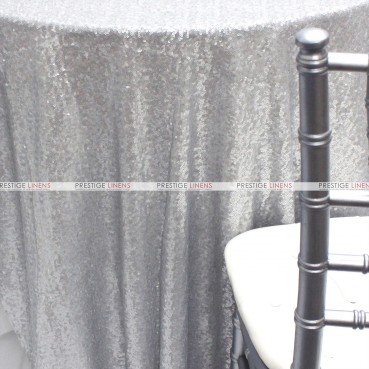 Glitz Table Linen - Silver (Dull)