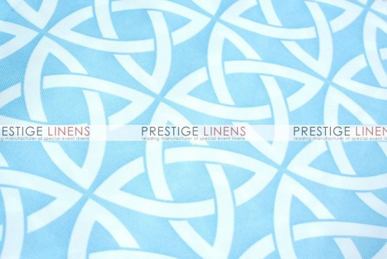 Infinity Print Poly Table Linen - Blue