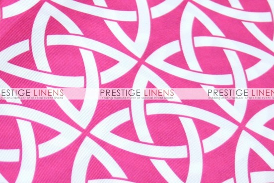 Infinity Print Poly Table Linen - Fuchsia