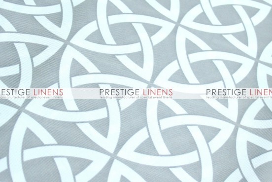 Infinity Print Poly Table Linen - Grey