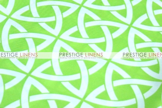 Infinity Print Poly Table Linen - Kiwi
